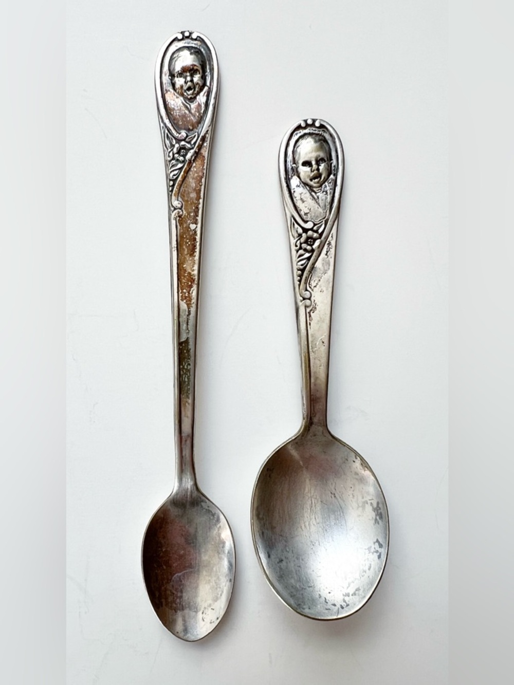 Vintage Gerber Baby Advertising Baby Spoon Set Marked Winthrop Silverplate